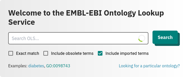 OLS search screenshot