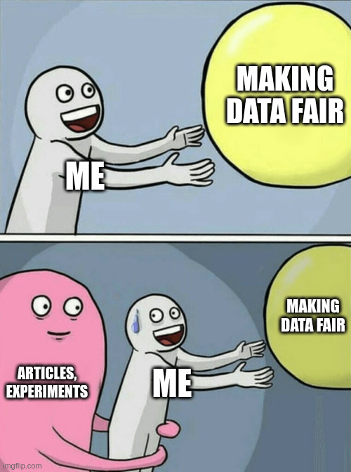 meme about how fair data takes time